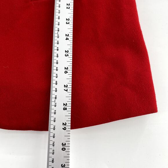 Savannah Blazer Jacket Women Sz 10 VTG/Small Modern Red Wool Preppy Academia - Picture 6 of 13